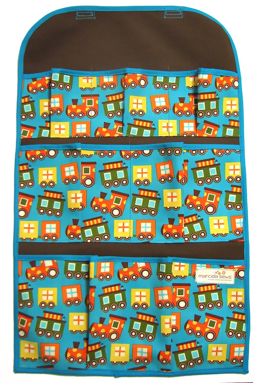 Ready, Set, Go Trains Lake - Robert Kaufman - Car Organizer